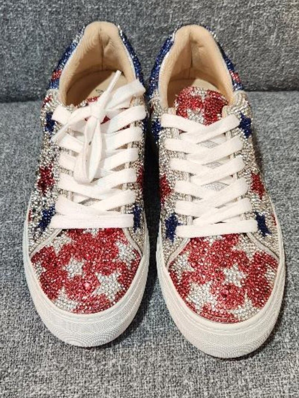 Betsey Johnson Sidny Stars Rhinestone Platform Sneakers